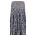 Betty Barclay - 9305 1697 Half lange rok blauw bruine luipaardprint.